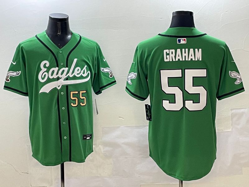Men Philadelphia Eagles #55 Graham Green three generations Jointly Name 2025 Nike Limited NFL Jersey style 10->philadelphia eagles->NFL Jersey